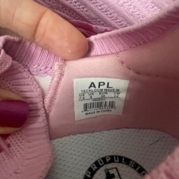 APL Women's TechLoom Wave Pink Leopard Size 7.5 - Picture 3 of 4